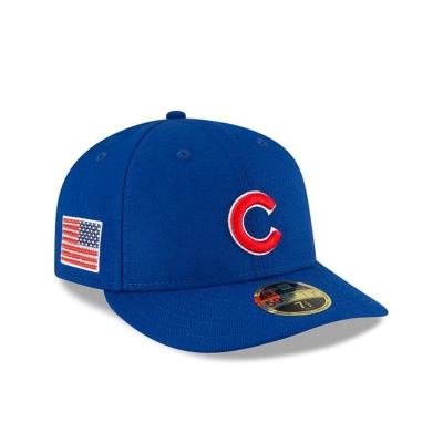 Chicago Cubs Gorra | New Era MLB Crystals From Swarovski Flag Low Profile 59fifty Fitted Cap Mexico - Azules